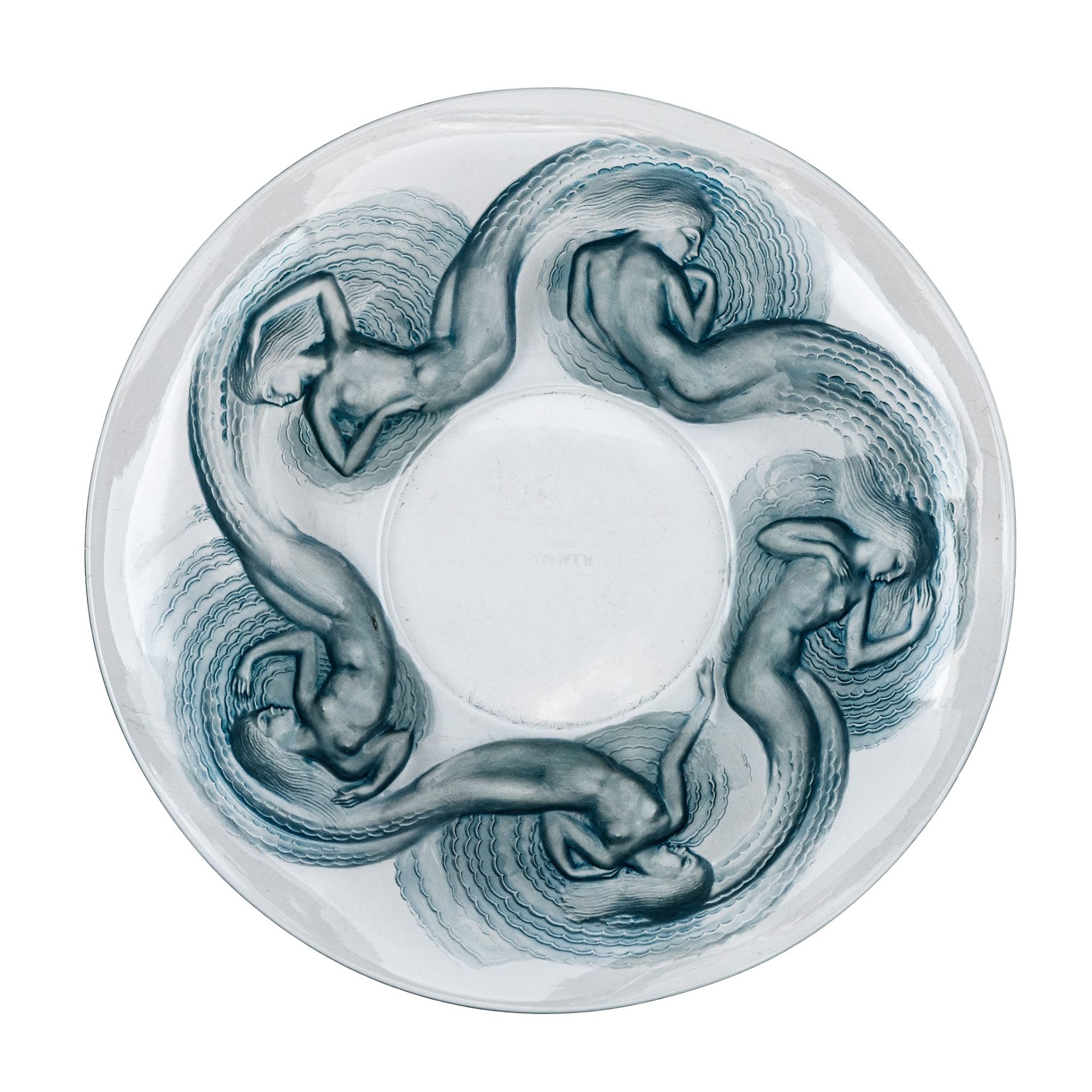 ‡ RENÉ LALIQUE (FRENCH 1860-1945) CALYPSO SHALLOW BOWL, NO. 413 - Image 2 of 2