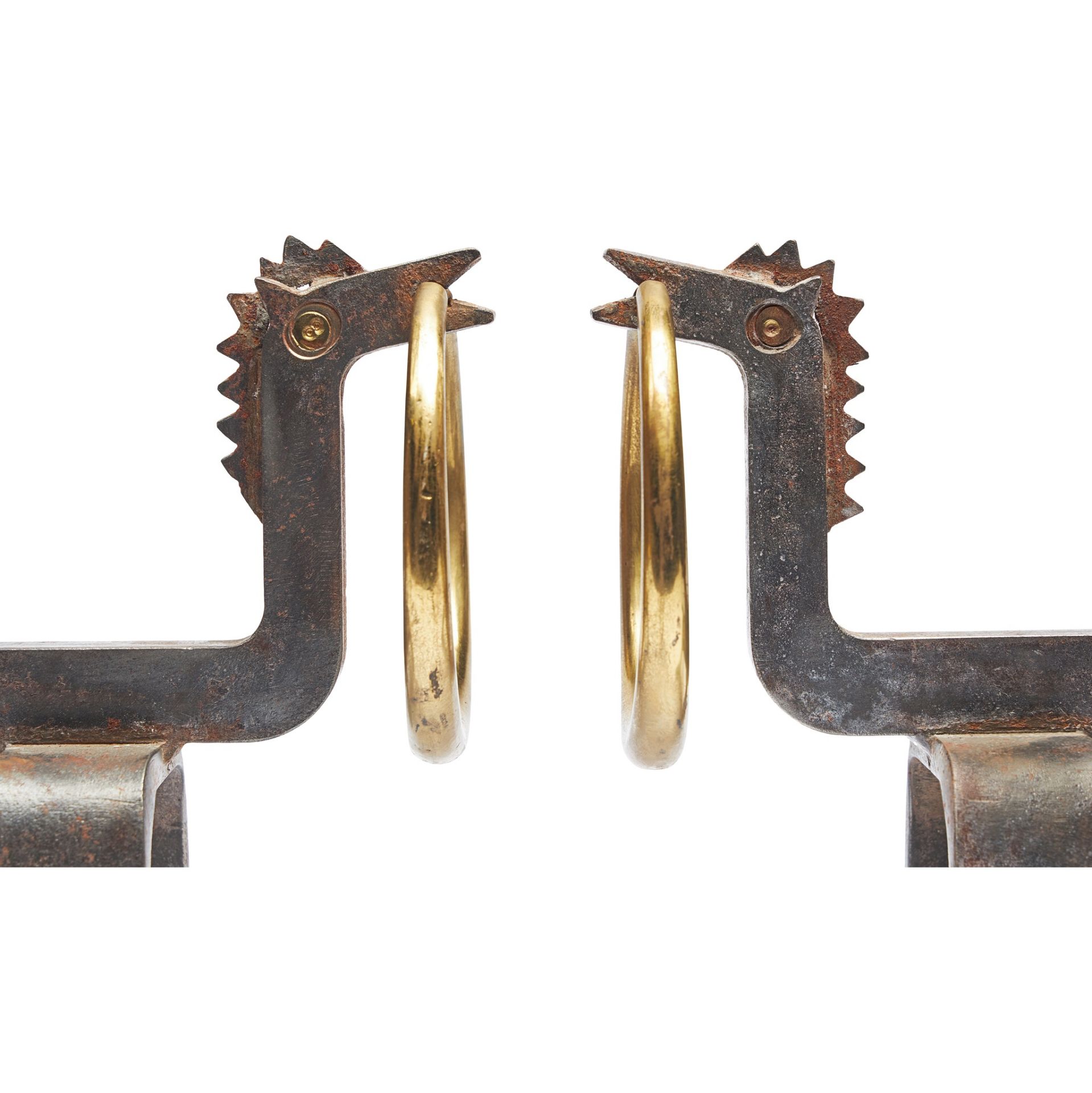 OSVALDO BORSANI (ITALIAN 1911-1985) (ATTRIBUTED TO) PAIR OF ANDIRONS, DESIGNED CIRCA 1946 - Image 3 of 4