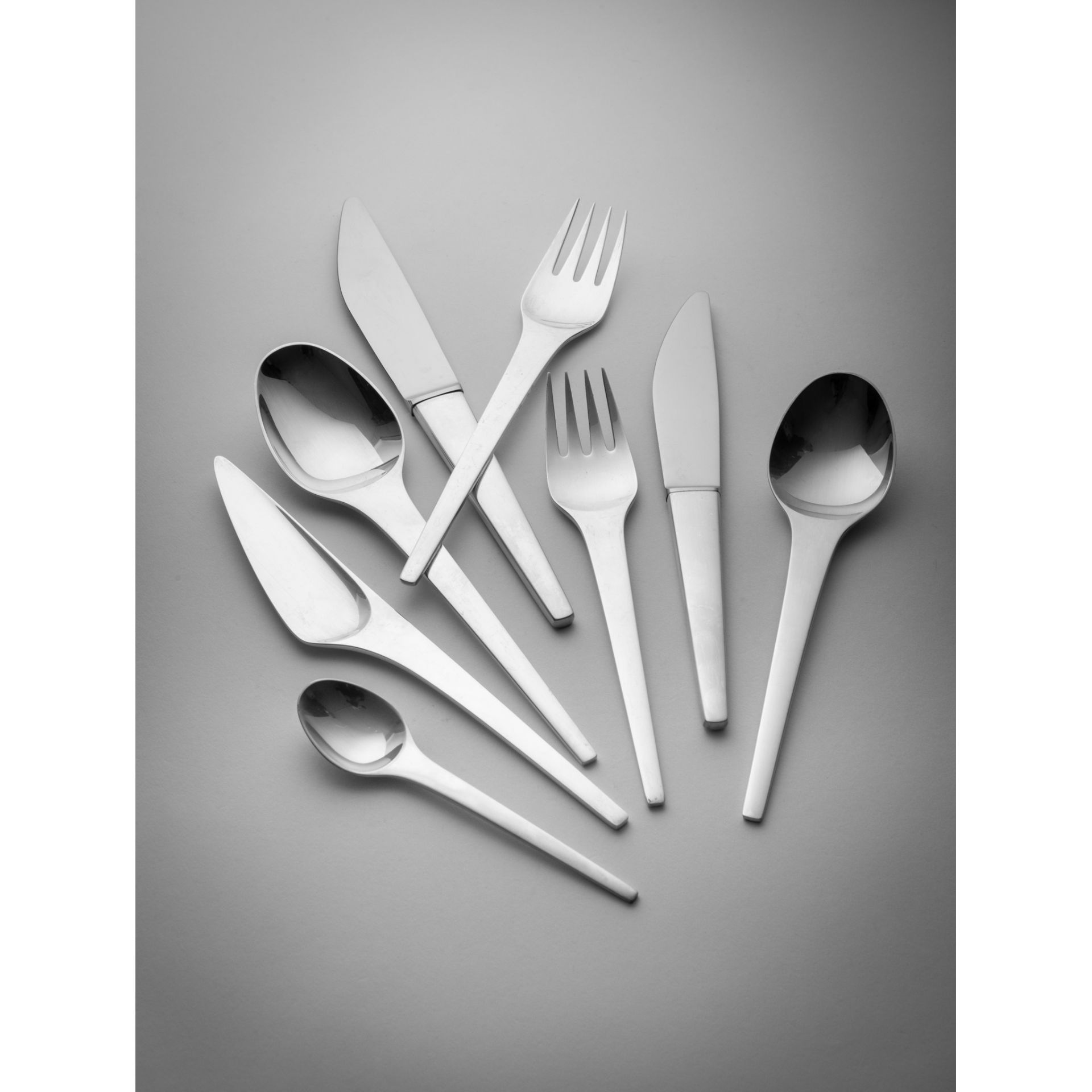 HENNING KOPPEL (DANISH 1918-1981) FOR GEORG JENSEN CARAVEL FLATWARE SERVICE - Image 3 of 4