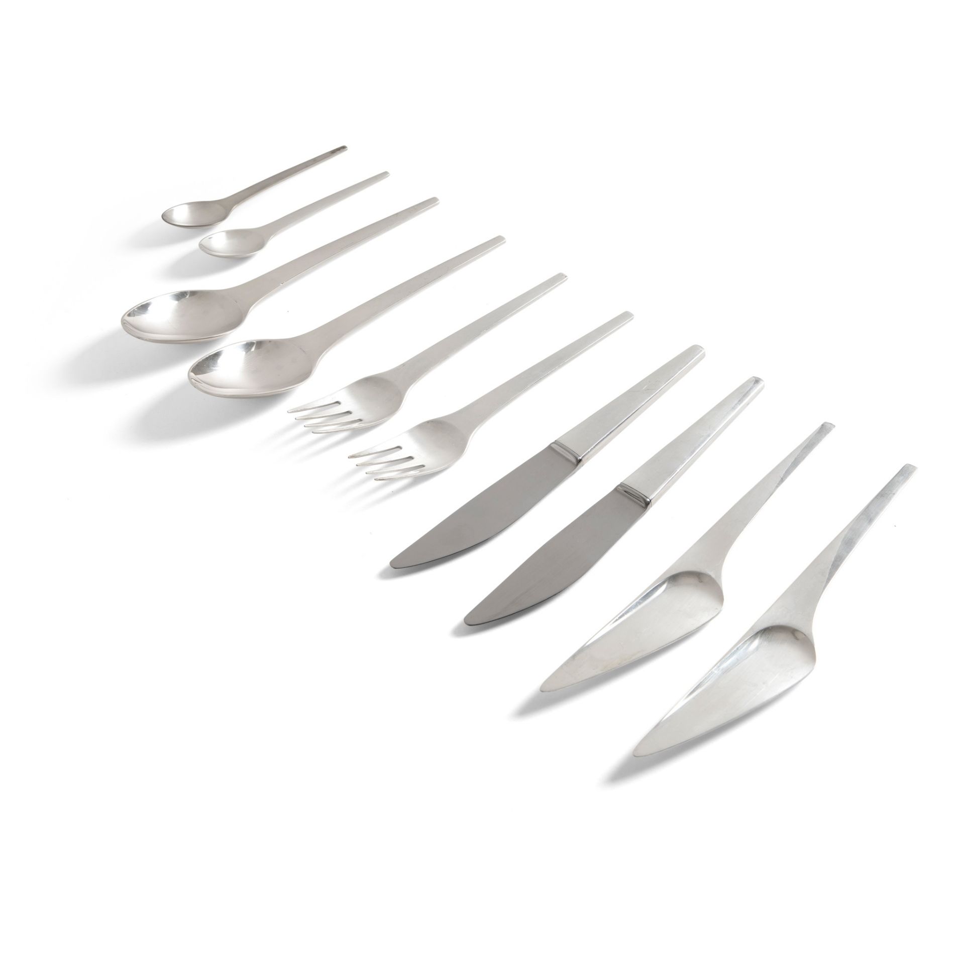 HENNING KOPPEL (DANISH 1918-1981) FOR GEORG JENSEN CARAVEL FLATWARE SERVICE - Image 2 of 4