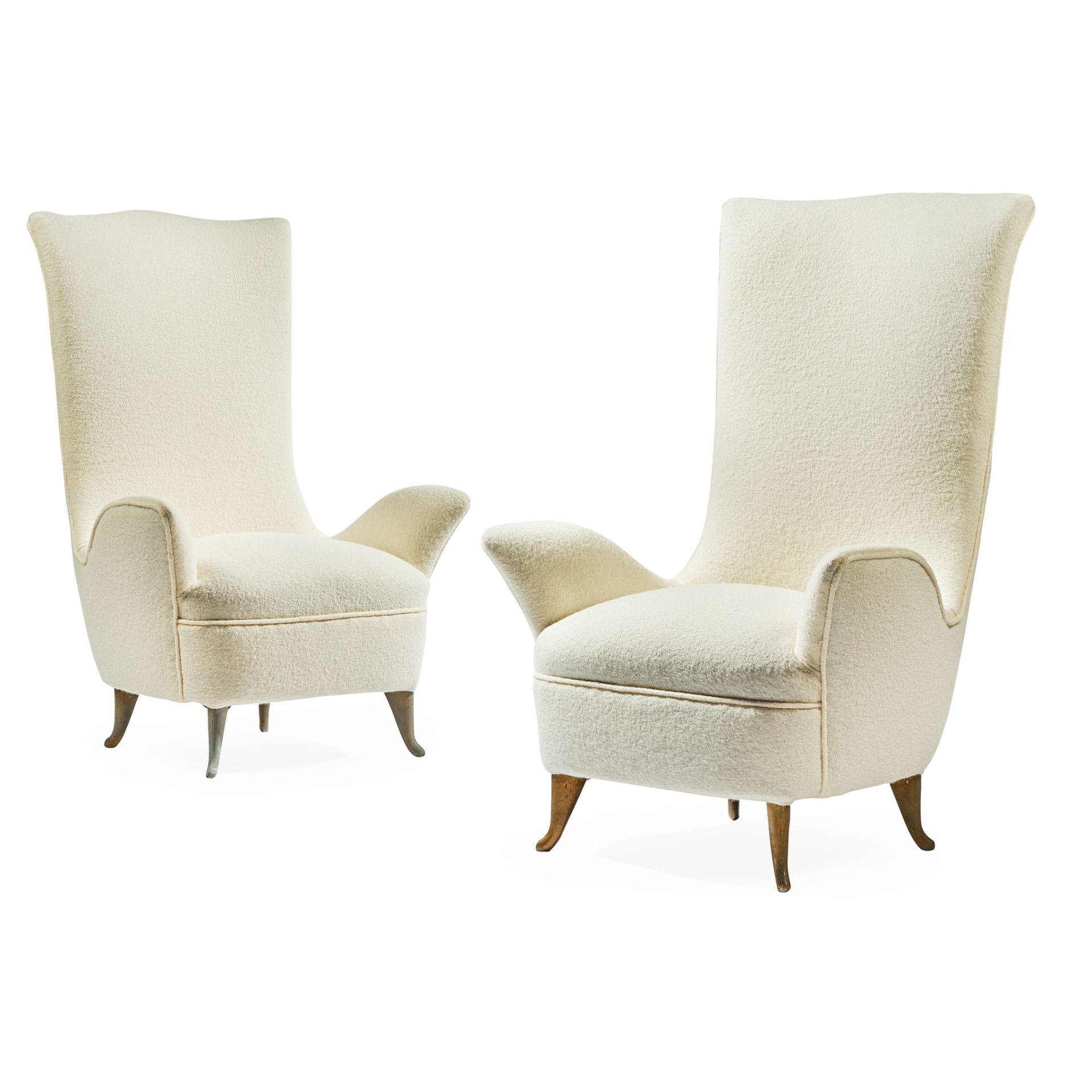 ISA OF BERGAMO, ITALY PAIR OF ARMCHAIRS, 1950S