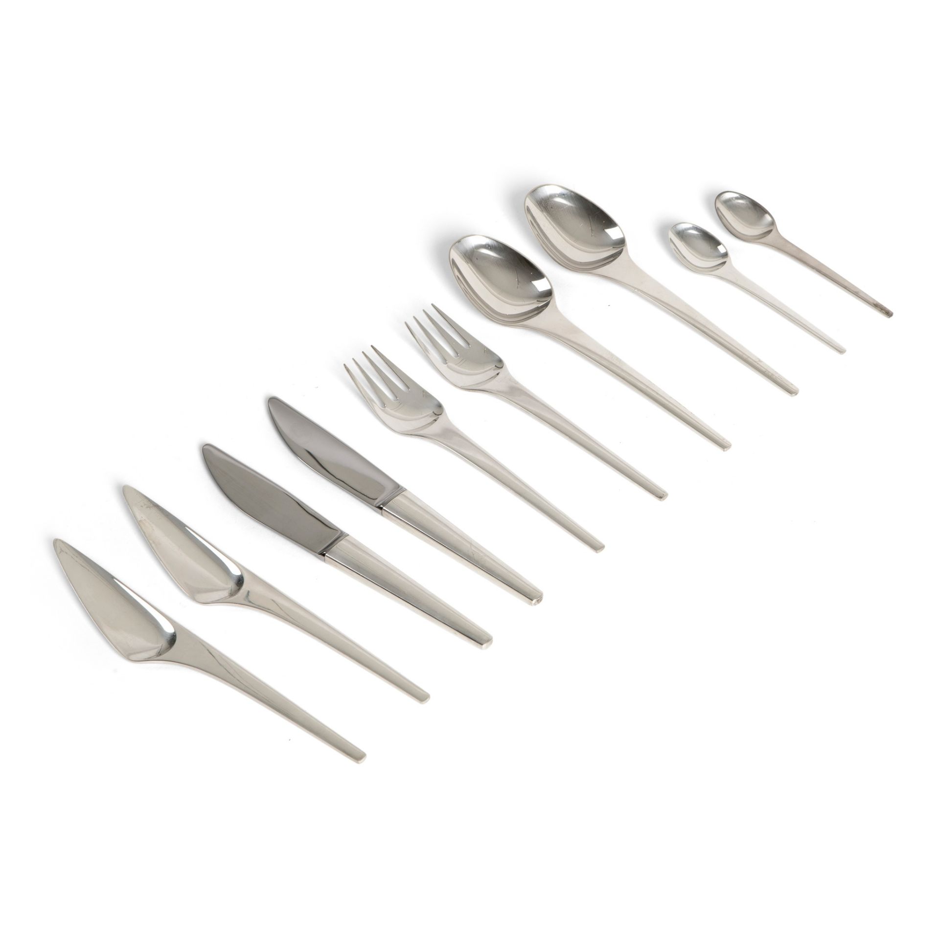 HENNING KOPPEL (DANISH 1918-1981) FOR GEORG JENSEN CARAVEL FLATWARE SERVICE - Image 4 of 4