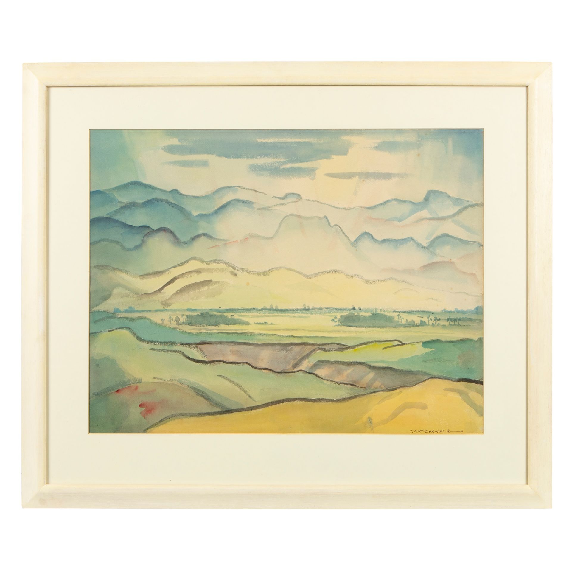 THOMAS A MCCORMACK (NEW ZEALAND 1883-1973) LANDSCAPE, 1911 - Image 2 of 3