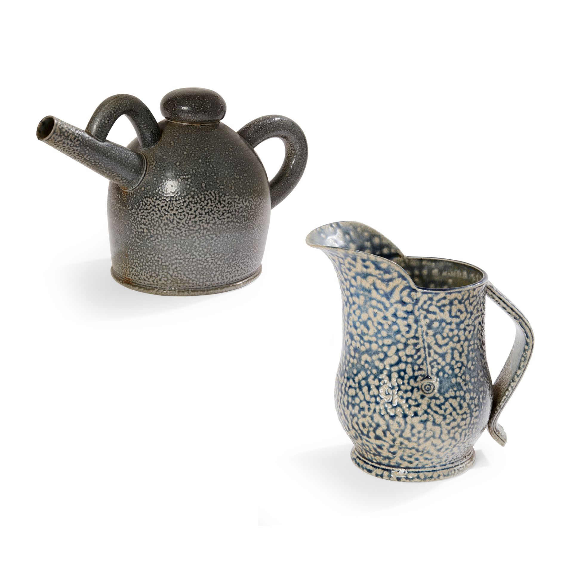 § WALTER KEELER (BRITISH 1942-) TEAPOT AND JUG