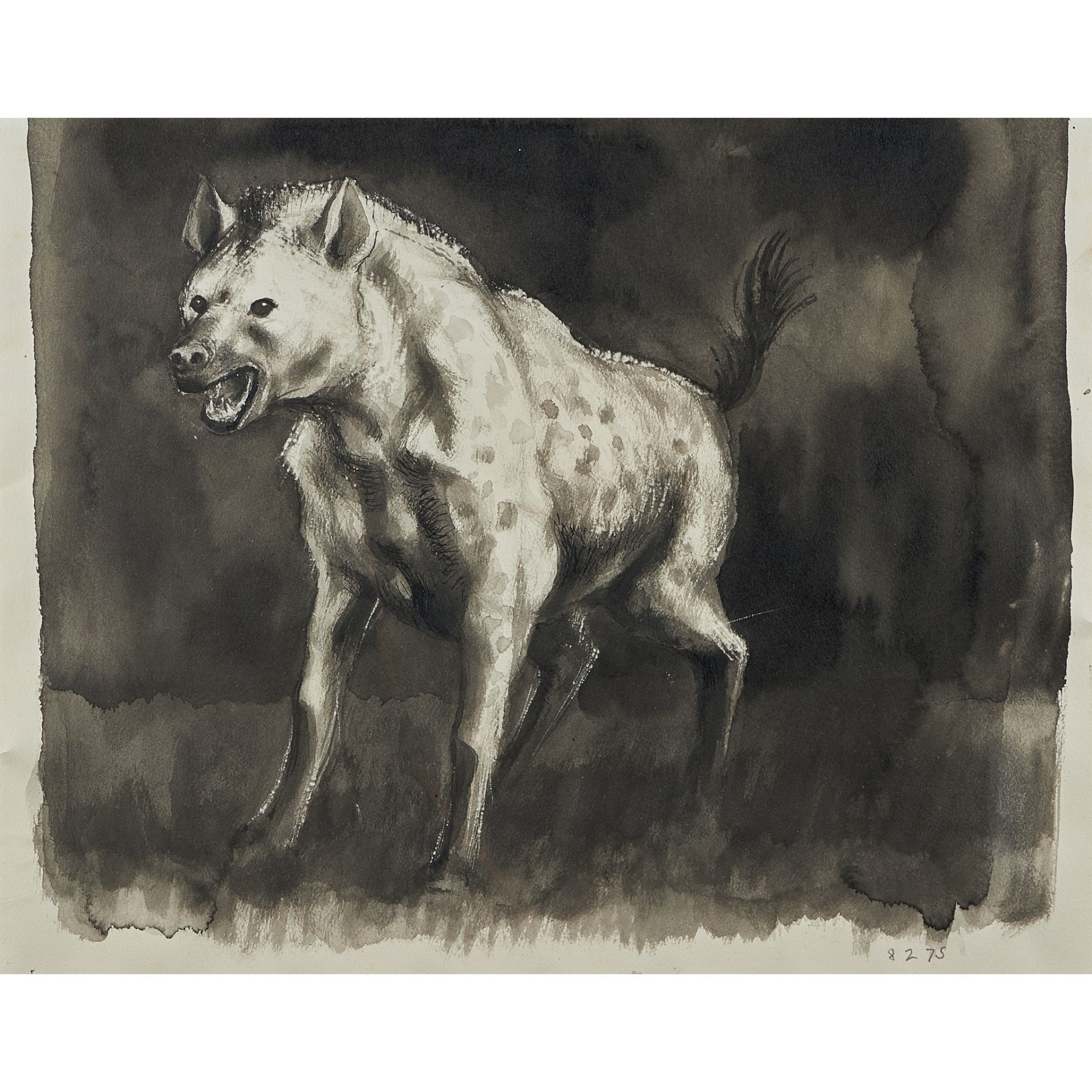 § MICHAEL AYRTON (BRITISH 1921-1975) HYENA AT NIGHT, 1975