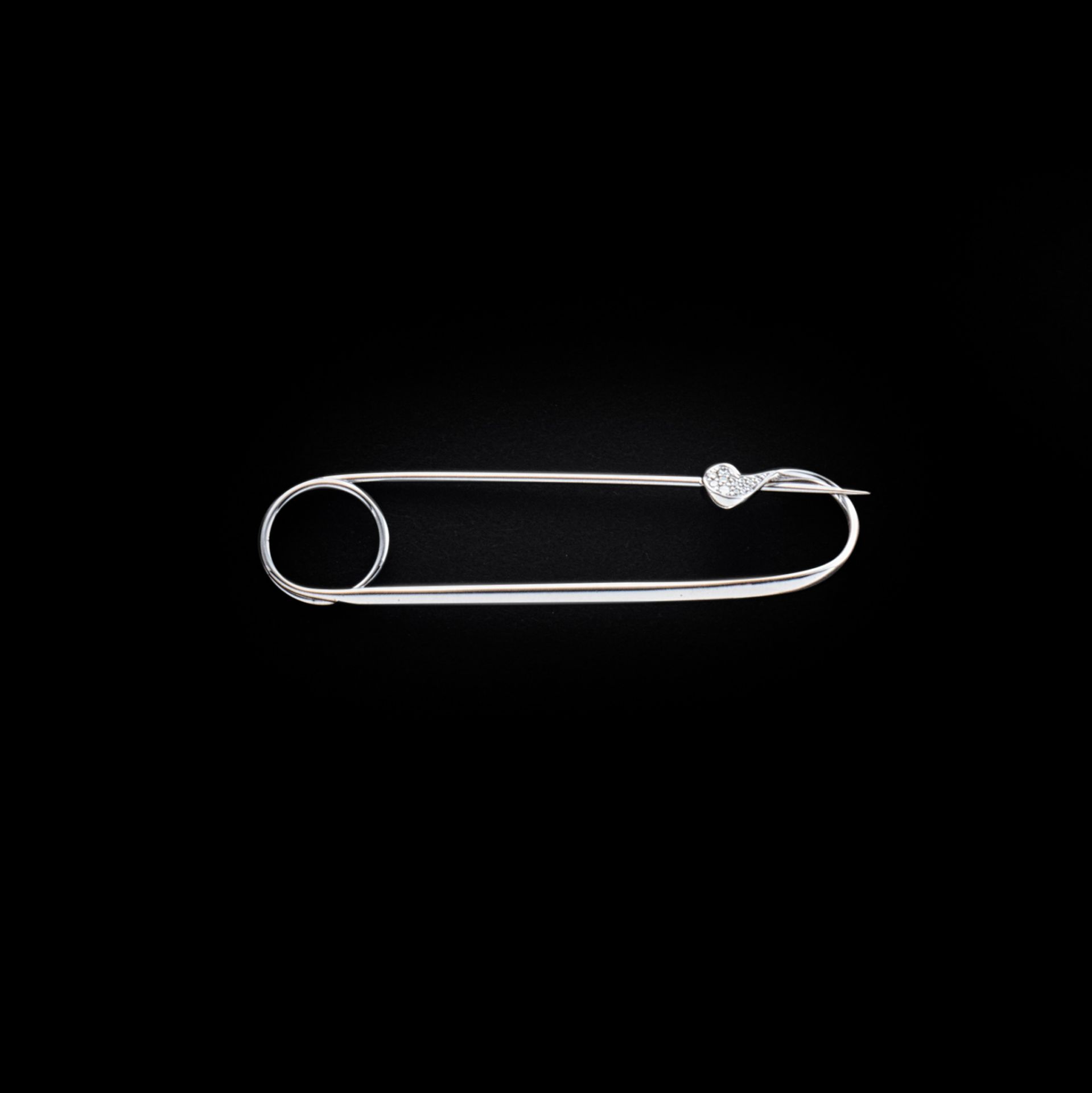 GEORG JENSEN LTD. SAFETY PIN BROOCH