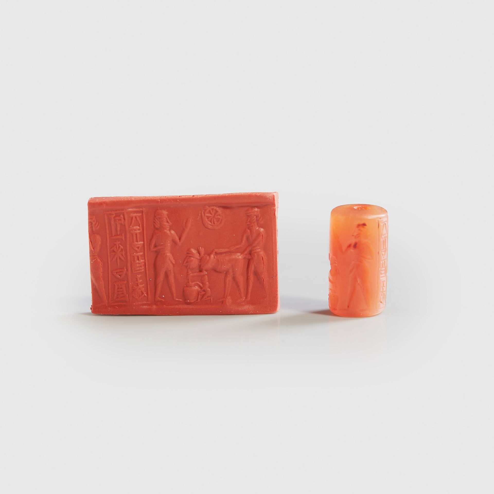 BABYLONIAN CYLINDER SEAL MIDDLE EAST, C. 2000 B.C.