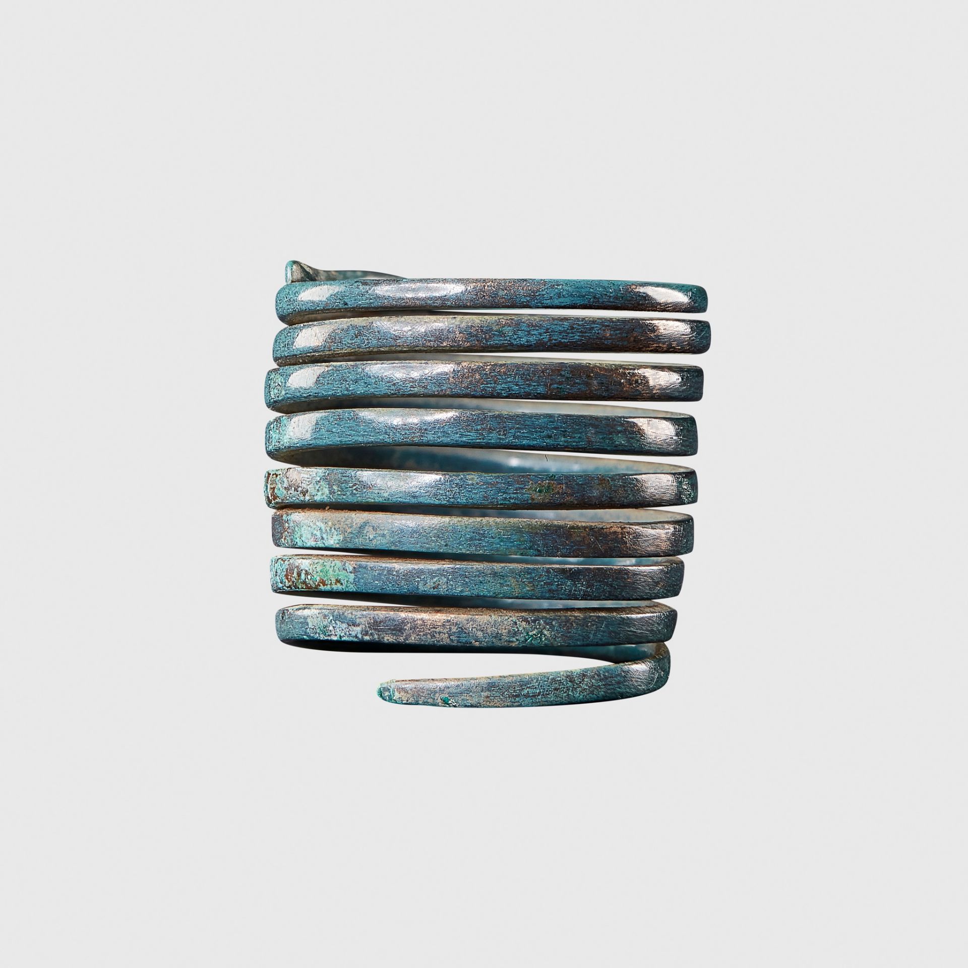 BRONZE AGE COILED RING EUROPE, 1500 - 1200 B.C. - Image 2 of 2