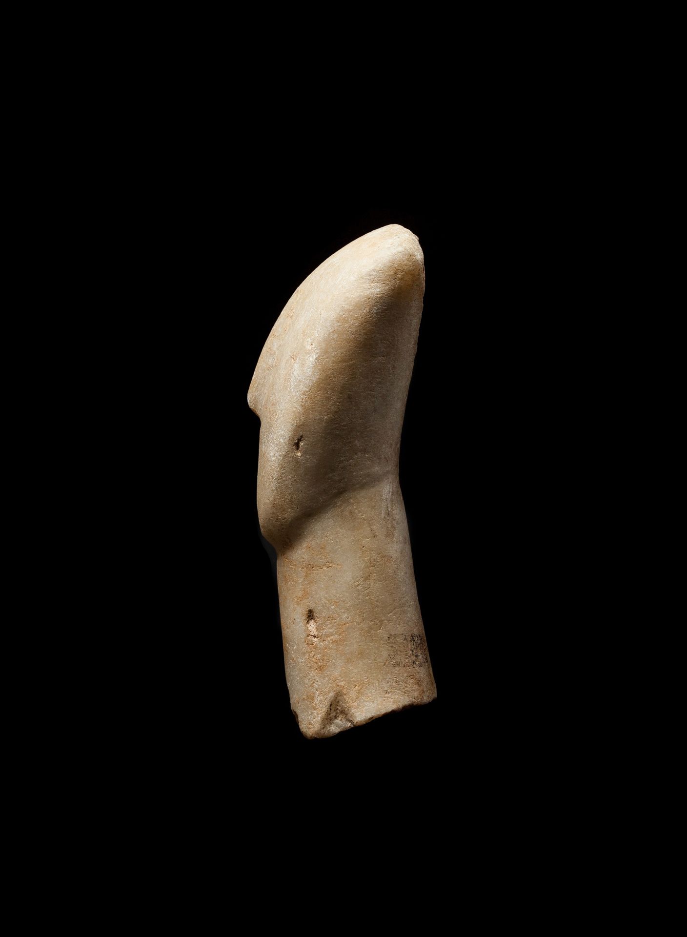 CYCLADIC IDOL HEAD CYCLADES, EARLY CYCLADIC II, C. 2600 - 2400 B.C. - Image 5 of 6
