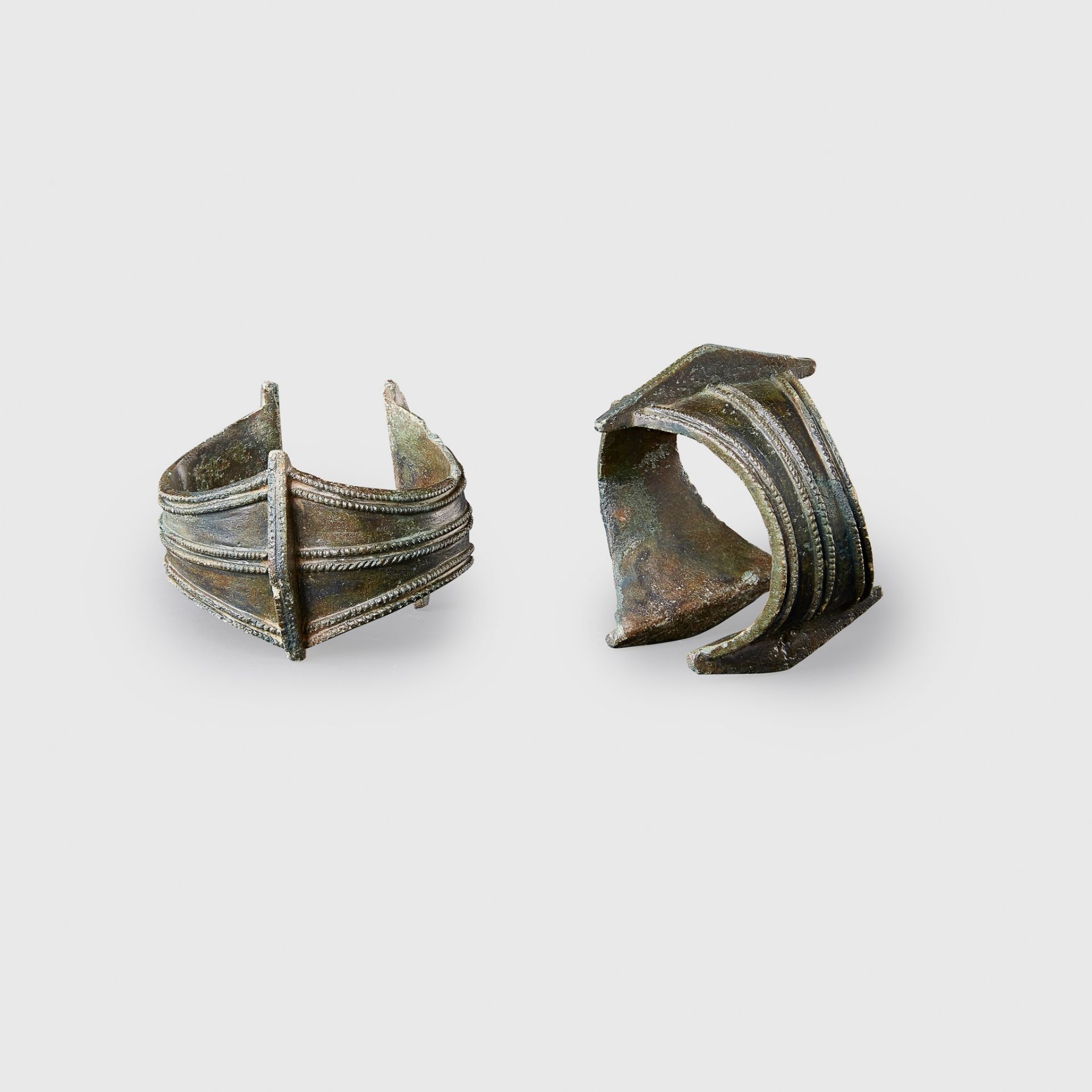 PAIR OF IRON AGE BRACELETS CENTRAL OR EASTERN EUROPE, 300 - 500 A.D. - Image 2 of 2