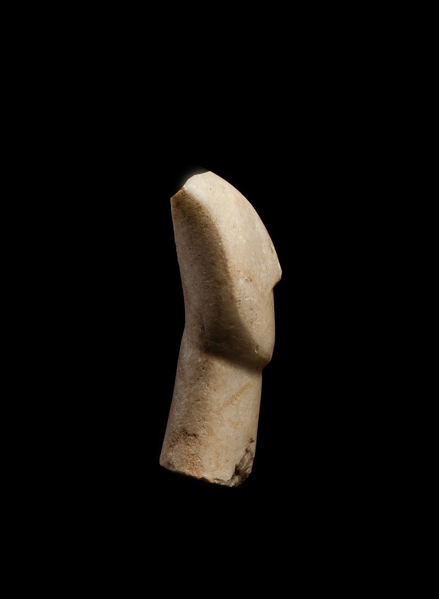 CYCLADIC IDOL HEAD CYCLADES, EARLY CYCLADIC II, C. 2600 - 2400 B.C. - Image 3 of 6