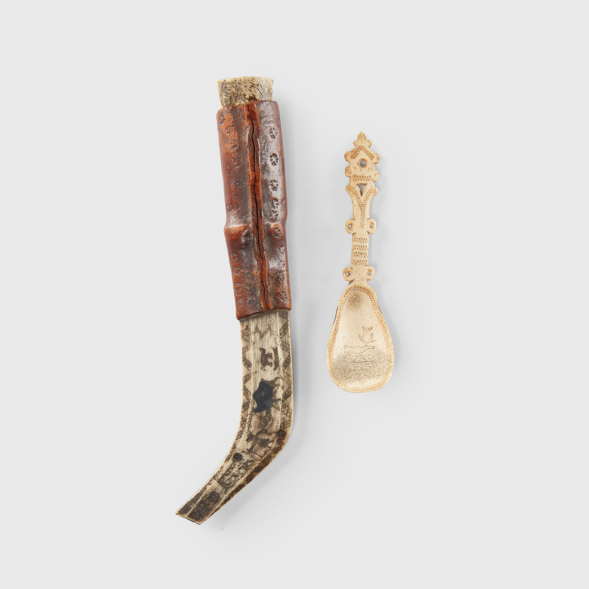 SAAMI KNIFE AND SPOON ARCTIC