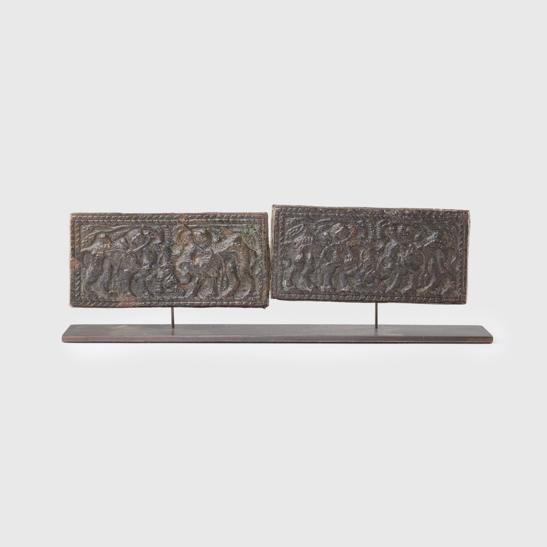 COLLECTION OF ORDOS BRONZE PLAQUES NORTHERN CHINA, 3RD - 2ND CENTURY B.C. - Image 2 of 2