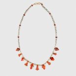 ANCIENT EGYPTIAN JASPER NECKLACE EGYPT, LATE PERIOD, 664 - 323 B.C.