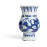BLUE AND WHITE VASE QIANLONG PERIOD
