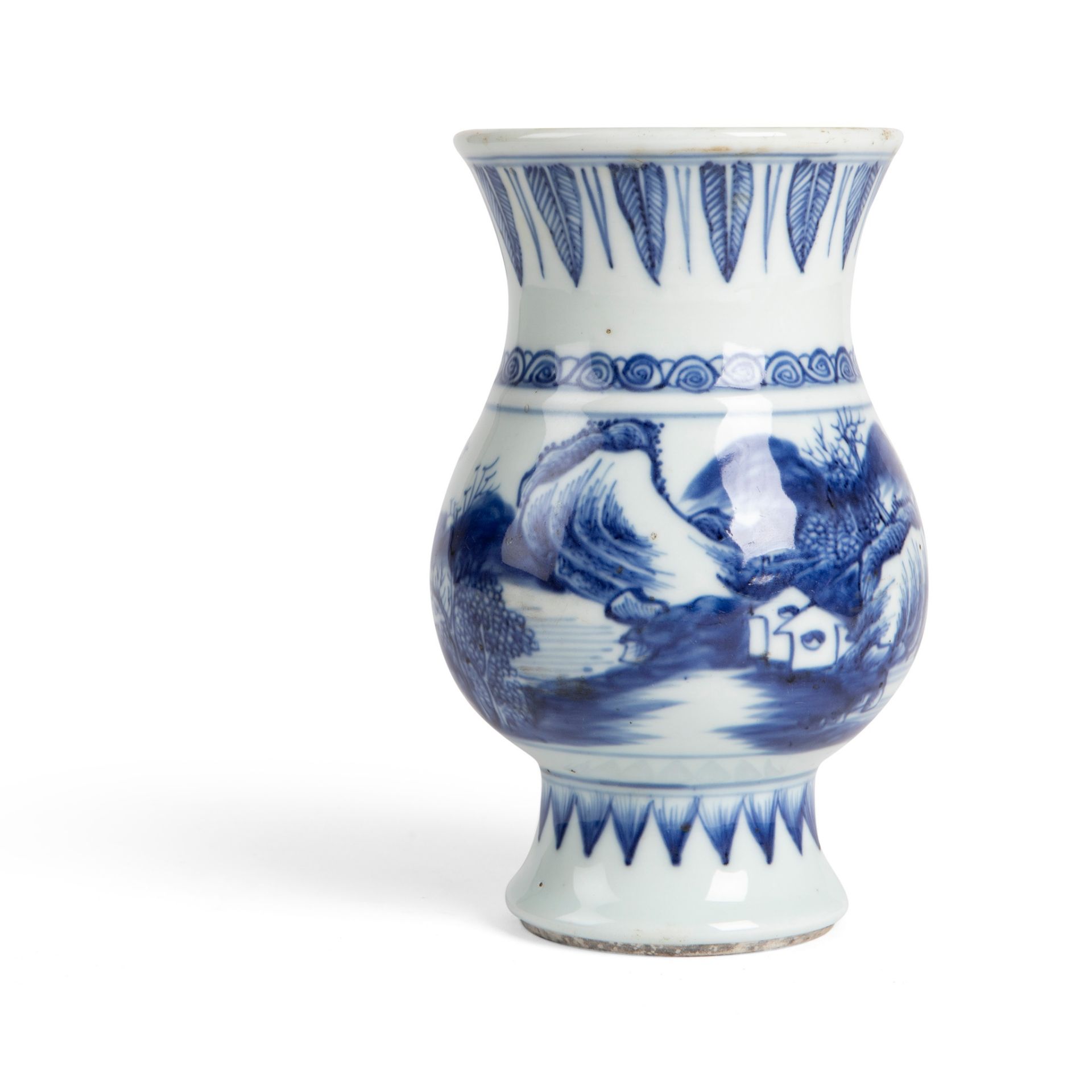 BLUE AND WHITE VASE QIANLONG PERIOD