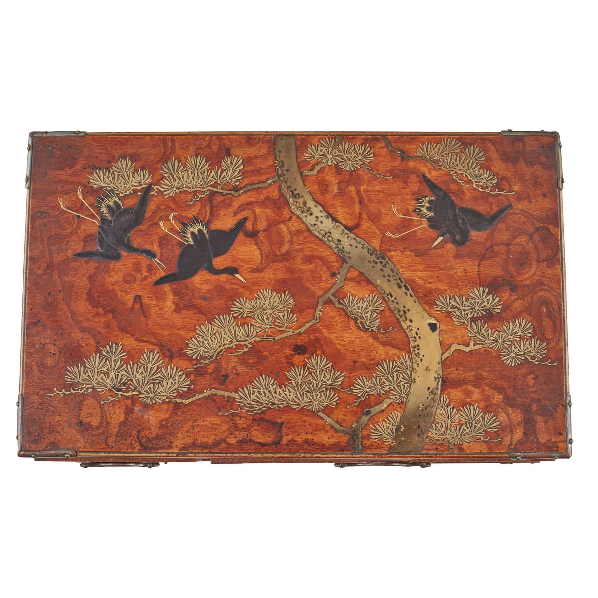 LACQUERED AND GILT-DECORATED KODANSU (CABINET) MEIJI PERIOD - Image 2 of 2