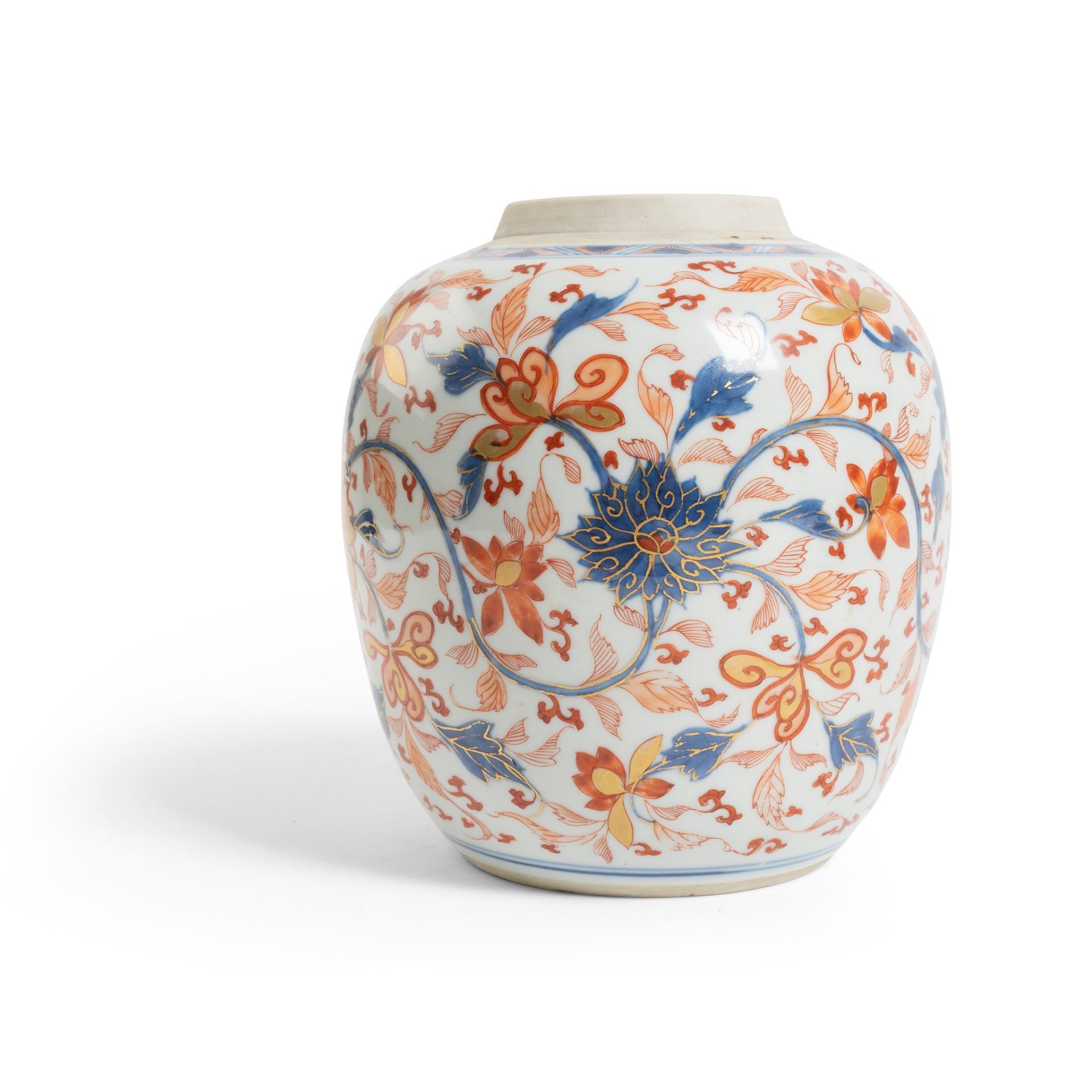 CHINESE IMARI 'LOTUS' JAR KANGXI PERIOD