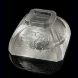 ROCK CRYSTAL SQUARE WATER POT QIANLONG PERIOD