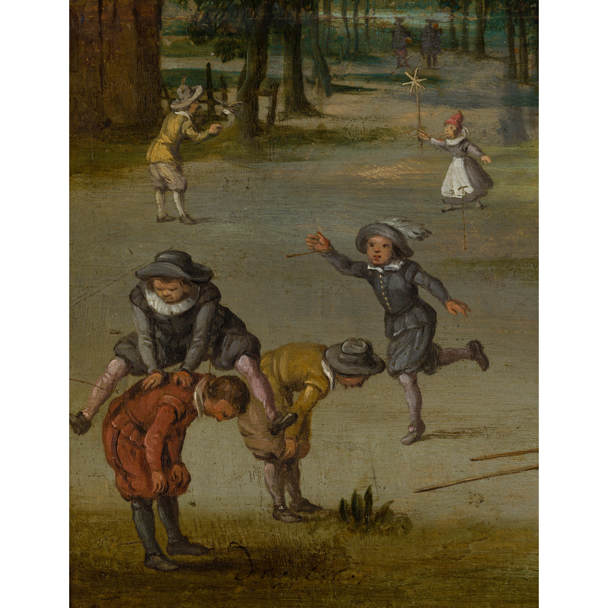 CORNELIS DROOCHSLOOT (DUTCH b.1640-d.1673) CHILDREN'S PASTIMES - Image 10 of 11