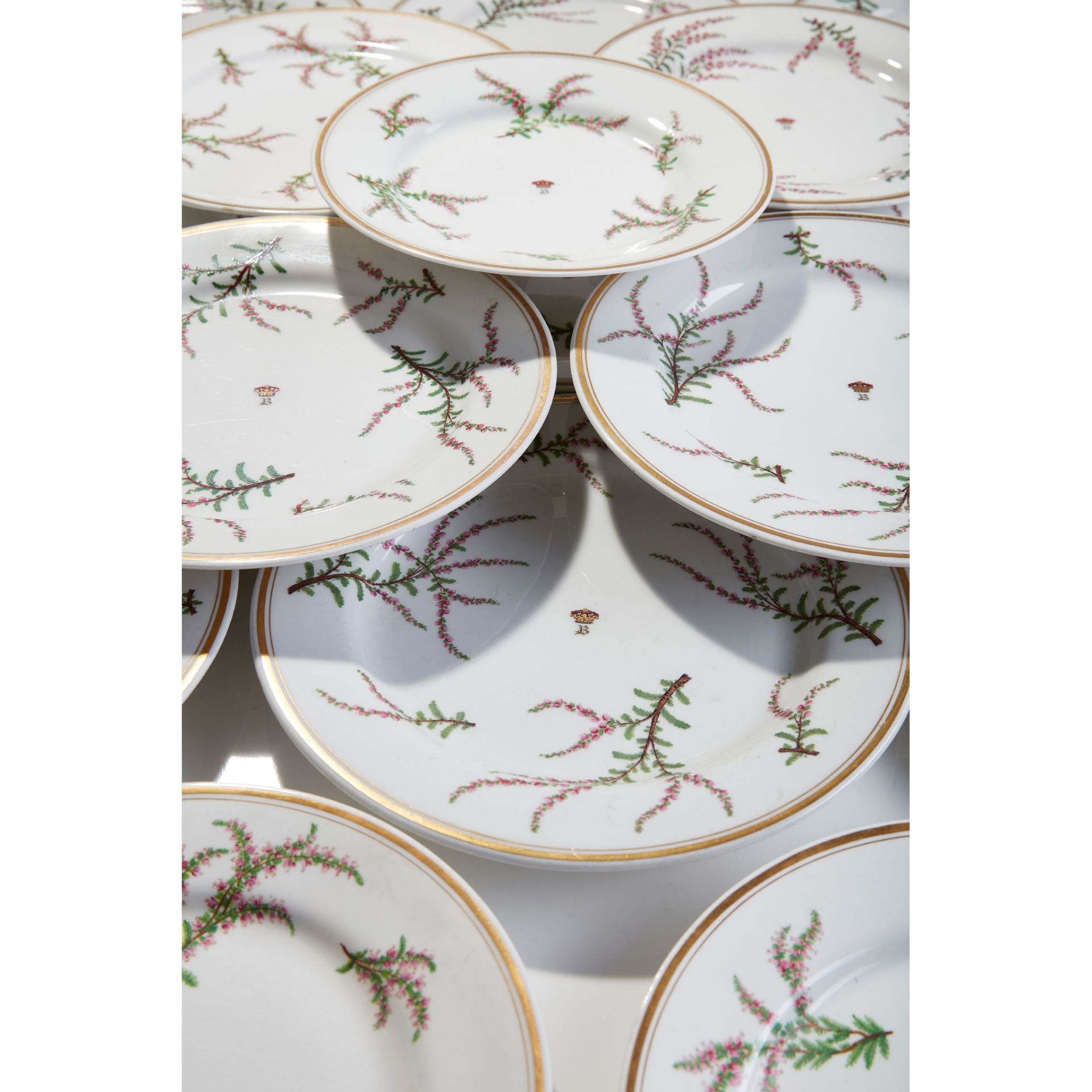 THE BREADALBANE HEATHER PATTERN WORCESTER PORCELAIN BREAKFAST SERVICE CIRCA 1840 - Image 7 of 7