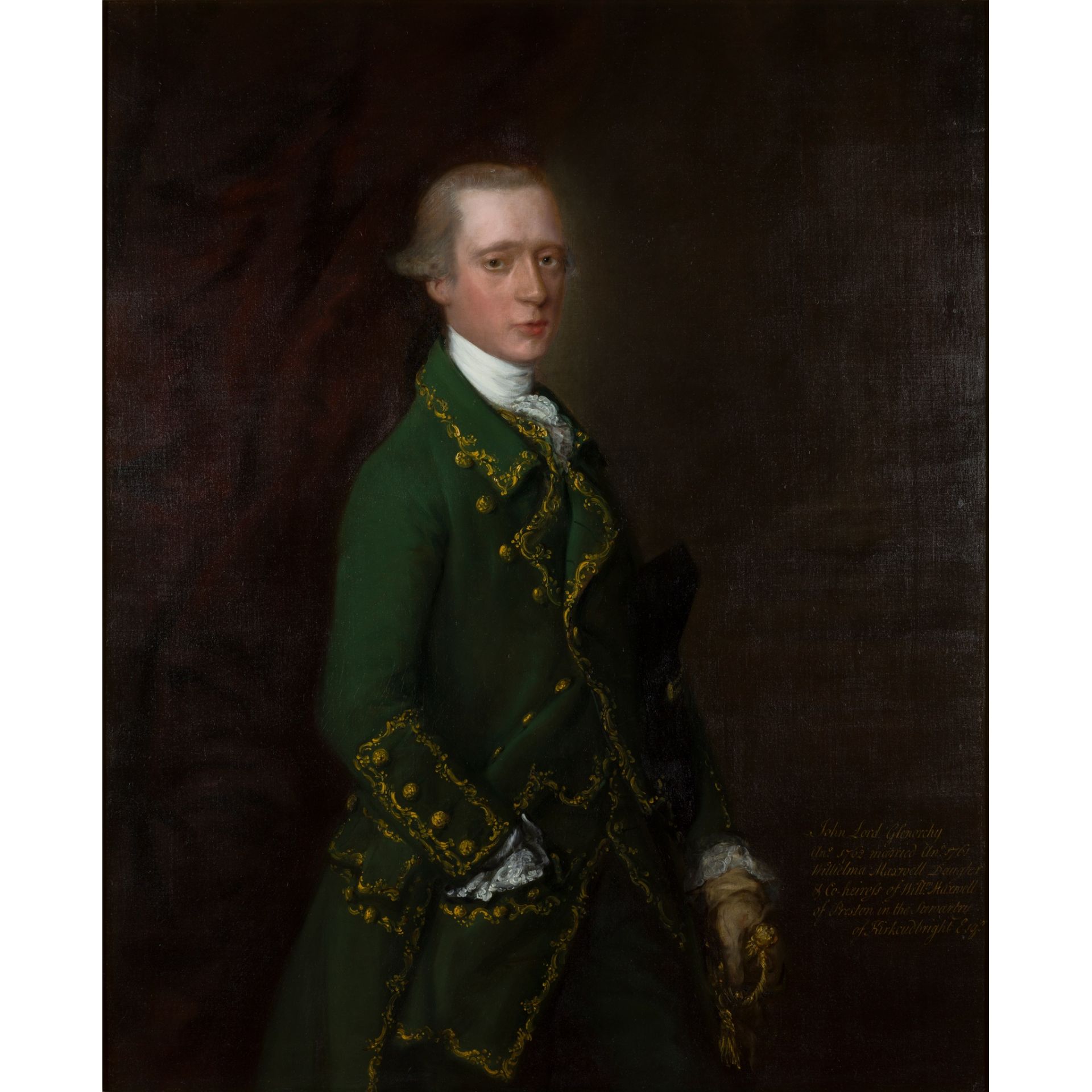 ◆ THOMAS GAINSBOROUGH R.A. (BRITISH 1717-1788) HALF-LENGTH PORTRAIT OF JOHN CAMPBELL, VISCOUNT