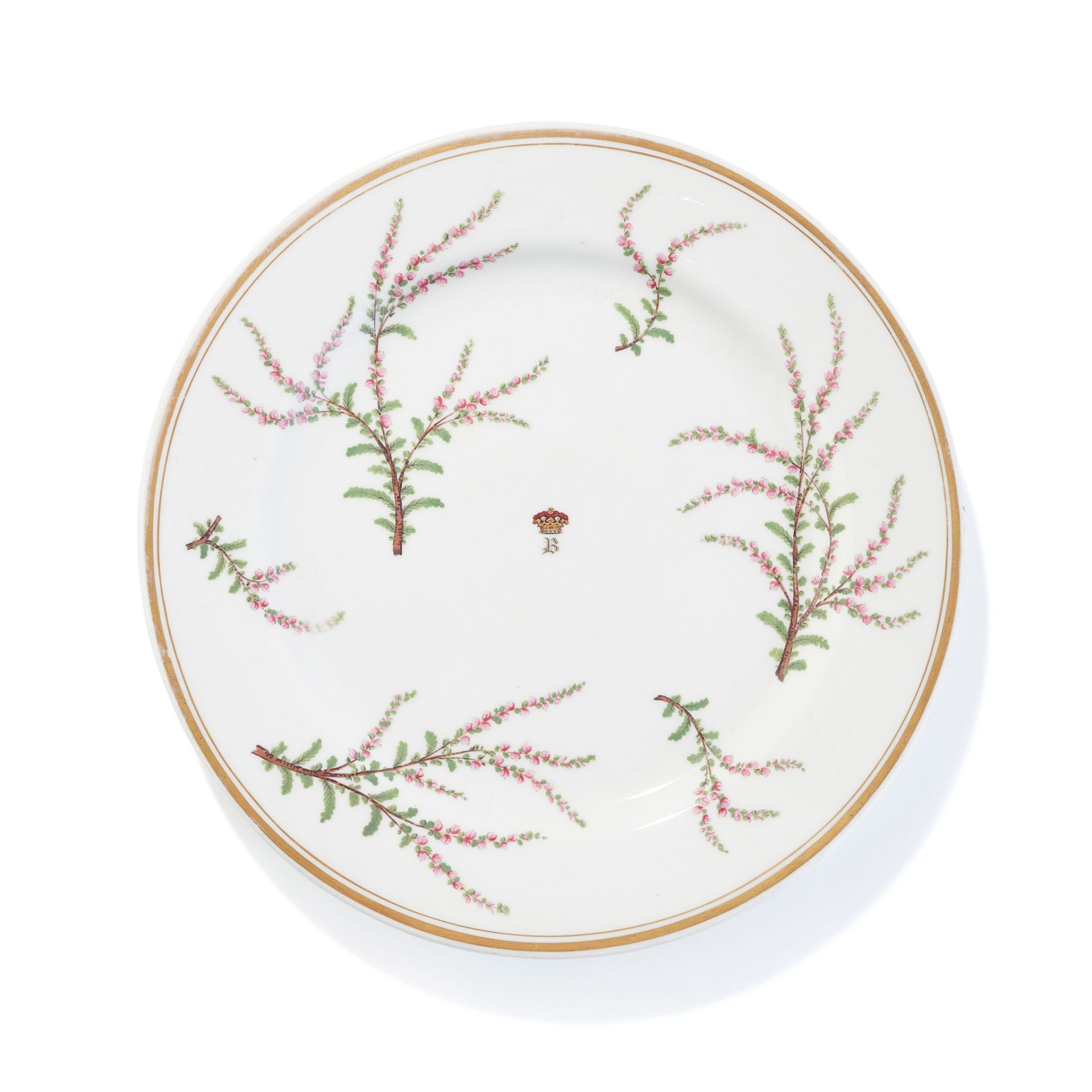 THE BREADALBANE HEATHER PATTERN WORCESTER PORCELAIN BREAKFAST SERVICE CIRCA 1840 - Image 2 of 7