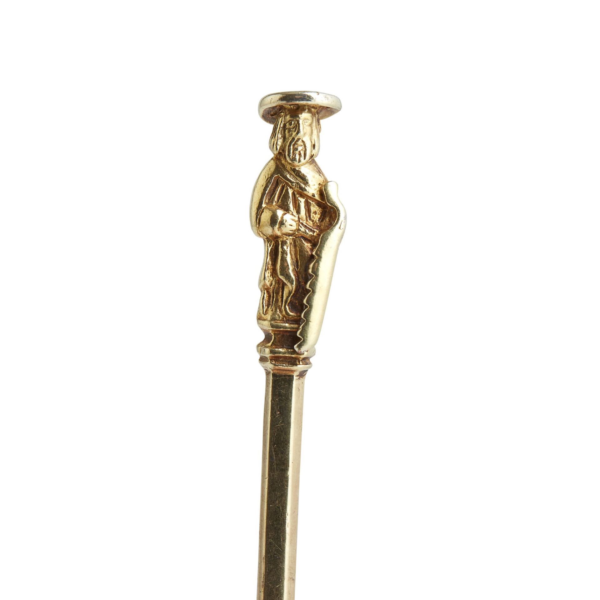 EDWARD IV OR HENRY VIII SILVER GILT ST. SIMON APOSTLE SPOON - Image 2 of 2