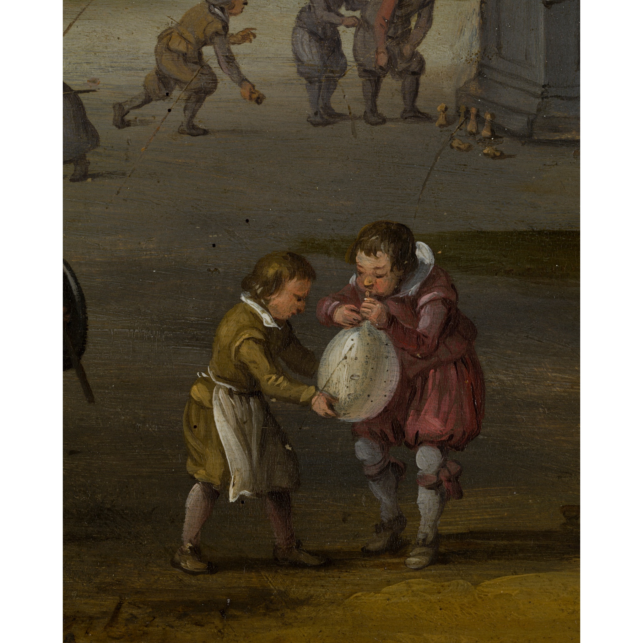 CORNELIS DROOCHSLOOT (DUTCH b.1640-d.1673) CHILDREN'S PASTIMES - Image 7 of 11