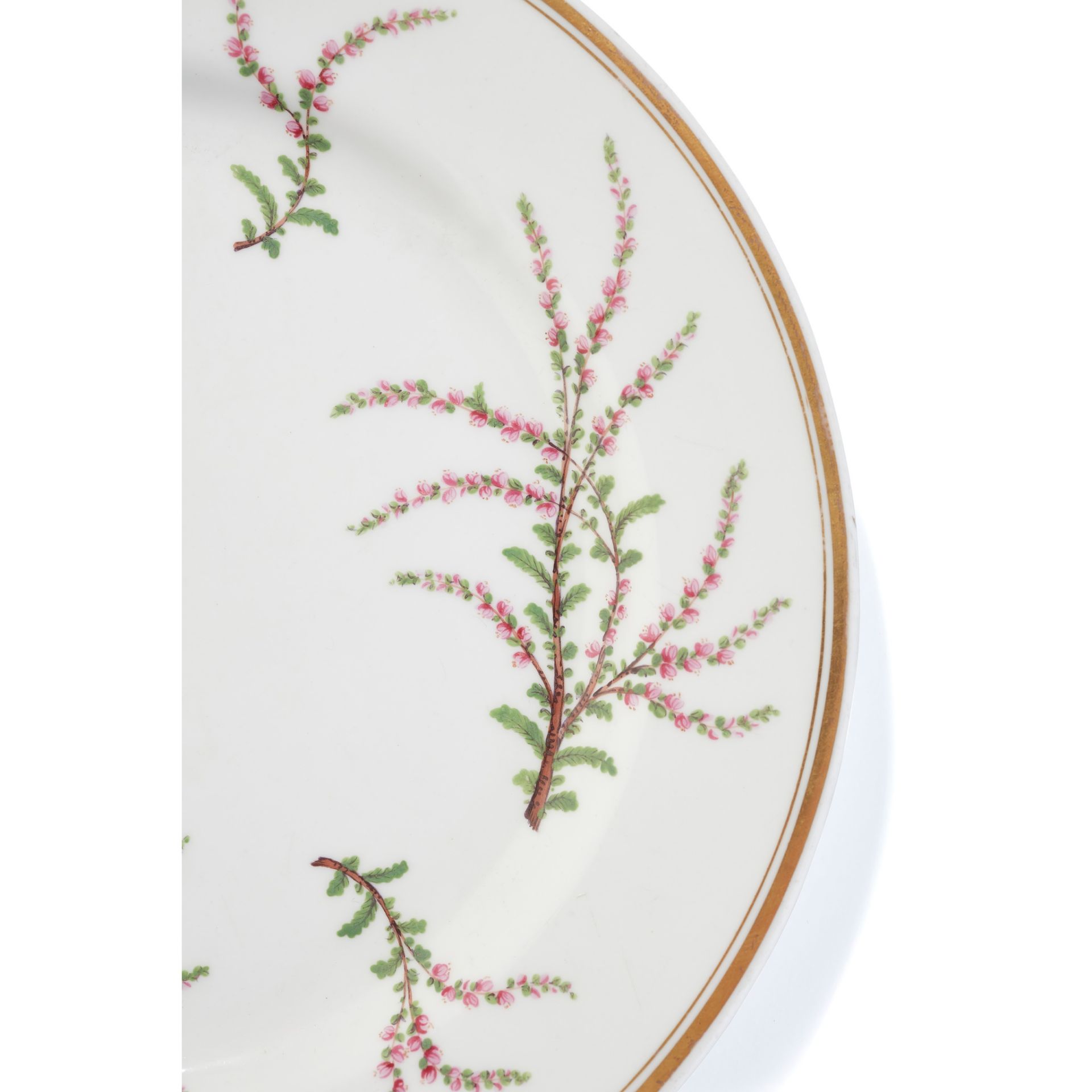 THE BREADALBANE HEATHER PATTERN WORCESTER PORCELAIN BREAKFAST SERVICE CIRCA 1840 - Image 3 of 7