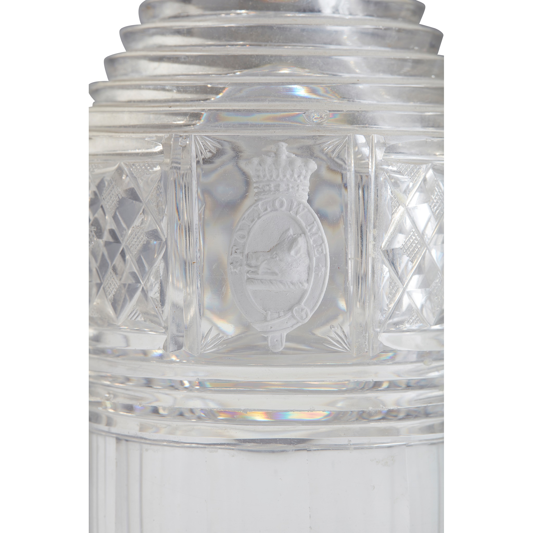 PAIR OF FULL BOTTLE DECANTERS BEARING THE BREADALBANE CREST AND MOTTO EARLY 19TH CENTURY - Image 8 of 8
