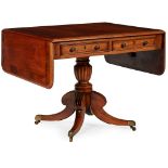 REGENCY MAHOGANY SOFA TABLE 19TH CENTURY