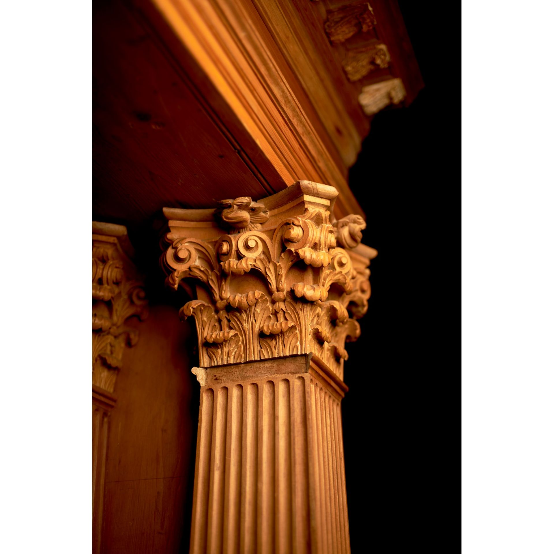 GEORGE II STRIPPED PINE PALLADIAN ARCH AND COLUMNS MID 18TH CENTURY AND LATER - Image 3 of 7