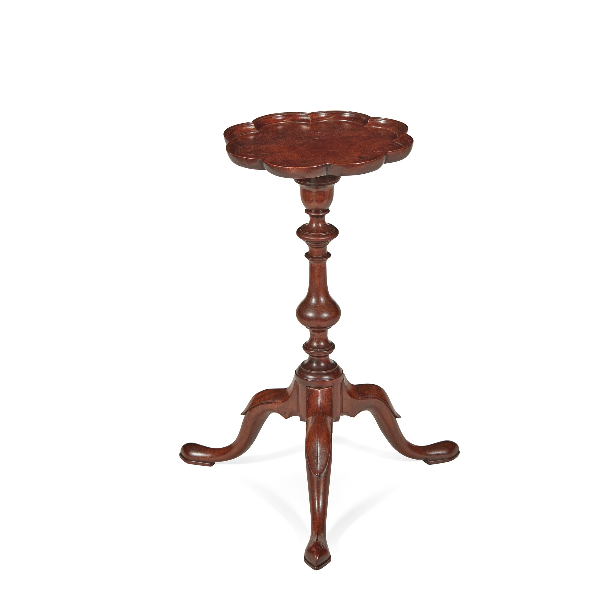 GEORGE II MAHOGANY KETTLE STAND MID 18TH CENTURY