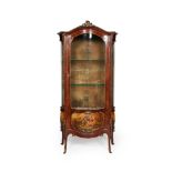 FRENCH VERNIS MARTIN VITRINE CABINET LATE 19TH CENTURY