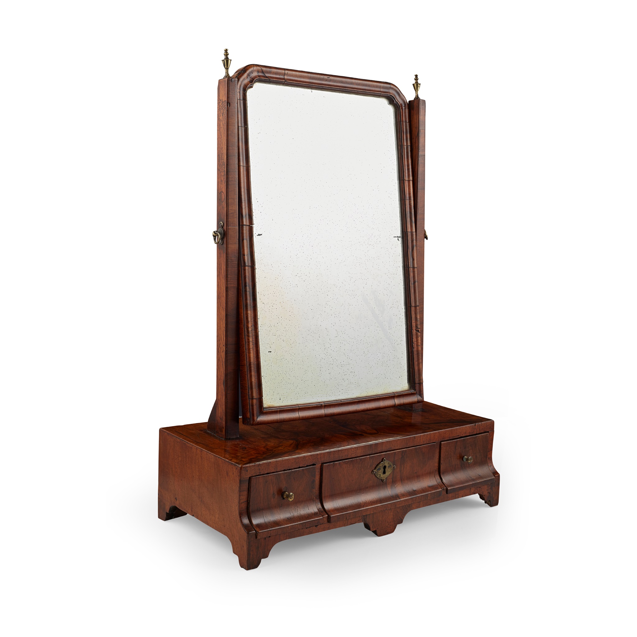 QUEEN ANNE WALNUT DRESSING MIRROR EARLY 18TH CENTURY