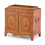 REGENCY BURRWOOD AND PENWORK WORKBOX EARLY 19TH CENTURY