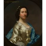 ALLAN RAMSAY (SCOTTISH 1713-1784) HALF LENGTH PORTRAIT OF MRS GRANT OF PRESTONGRANGE