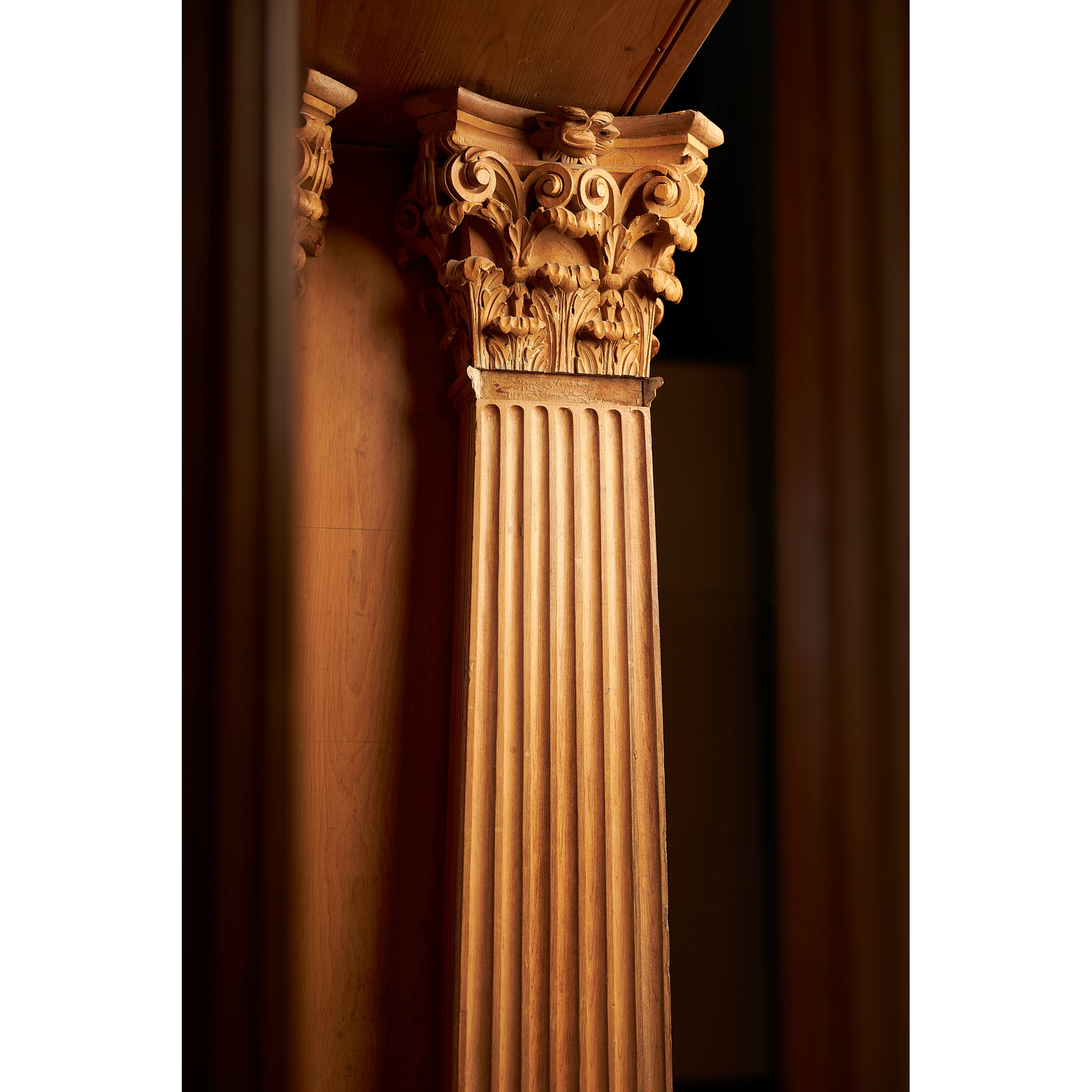 GEORGE II STRIPPED PINE PALLADIAN ARCH AND COLUMNS MID 18TH CENTURY AND LATER - Image 6 of 7