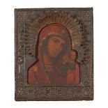 RUSSIAN ICON OF THE KAZAN MOTHER OF GOD 19TH CENTURY