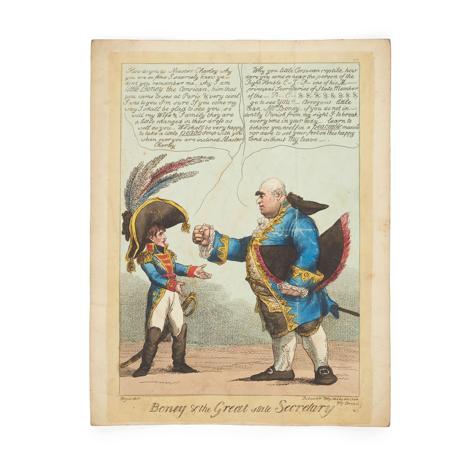 COLLECTION OF SATIRICAL ENGRAVINGS, JAMES GILLRAY AND OTHERS EARLY 19TH CENTURY - Image 5 of 14