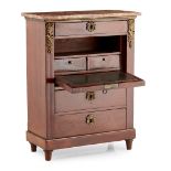 MINIATURE FRENCH SECRETAIRE ABBATANT 19TH CENTURY