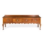 EARLY VICTORIAN FRUITWOOD DRESSER BASE MID 19TH CENTURY