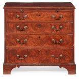 LATE GEORGE III MAHOGANY CHEST OF DRAWERS EARLY 19TH CENTURY