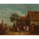 MANNER OF DAVID TENIERS A VILLAGE DANCE