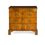 GEORGE I WALNUT CHEST OF DRAWERS EARLY 18TH CENTURY