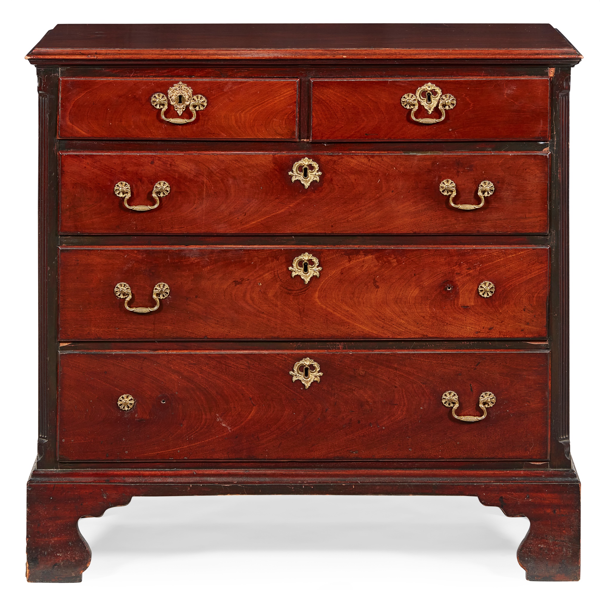 GEORGE III MAHOGANY CHEST OF DRAWERS 18TH CENTURY