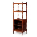 REGENCY MAHOGANY WHATNOT EARLY 19TH CENTURY