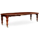 VICTORIAN MAHOGANY EXTENDING DINING TABLE 19TH CENTURY