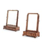 TWO GEORGIAN TOILET MIRRORS 18TH CENTURY